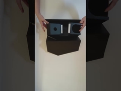 กล่องปิดคลุมแม่เหล็กหรูหราแบบตราสัญลักษณ์