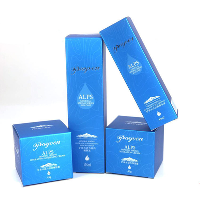 ซื้อ บรรจุกล่องกระดาษเครื่องสำอางสุดหรูพร้อมโลโก้ปั๊มเงิน online manufacture