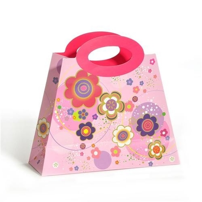 ซื้อ ถุงกระดาษก้นแบนส่งเสริมการขายแบบกำหนดเอง Champion Printing Die Cut Handles online manufacture