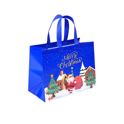 ซื้อ พิมพ์กระเป๋าคริสต์มาส ไม่เนื้อผ้า กระเป๋าช้อปปิ้ง ไม่เนื้อผ้า โรงงานขายส่ง online manufacture