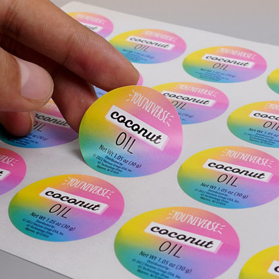 ซื้อ สติ๊กเกอร์กระดาษพิมพ์ตามสั่ง ราคาถูก สะอาดต่อสิ่งแวดล้อม online manufacture