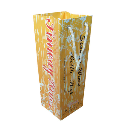 ซื้อ บรรจุภัณฑ์ถุงกระดาษขวดไวน์ส่วนบุคคลแบบกำหนดเองพร้อมการพิมพ์ออกแบบ online manufacture