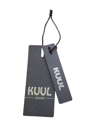 ซื้อ แท็กกระดาษแข็งกระดาษสีดำกางเกงยีนส์แบบกำหนดเองพร้อมป้ายราคากระดาษรีไซเคิล online manufacture