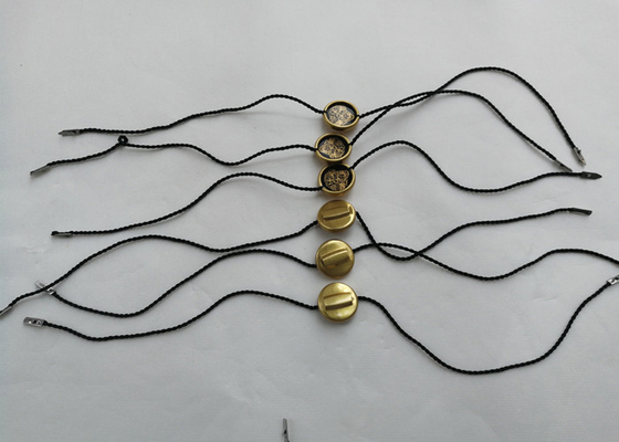 ซื้อ Bespoke Garment Security Tag อะลูมิเนียม Metal Hang Tags Online Double Ends Strings online manufacture