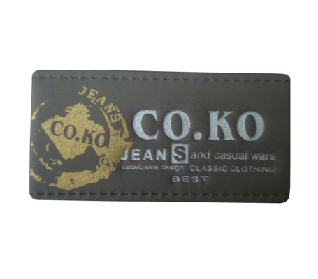 ซื้อ Debossed ป้ายหนังที่กำหนดเอง, ฉลากเสื้อผ้าส่วนบุคคลชื่อย่อ online manufacture
