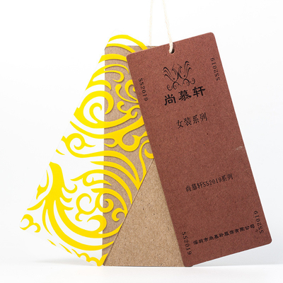 ซื้อ ป้ายรองเท้ากระดาษคราฟท์สีน้ำตาลแบบกำหนดเอง Hangtags พลาสติกพร้อมการพิมพ์ออกแบบ online manufacture