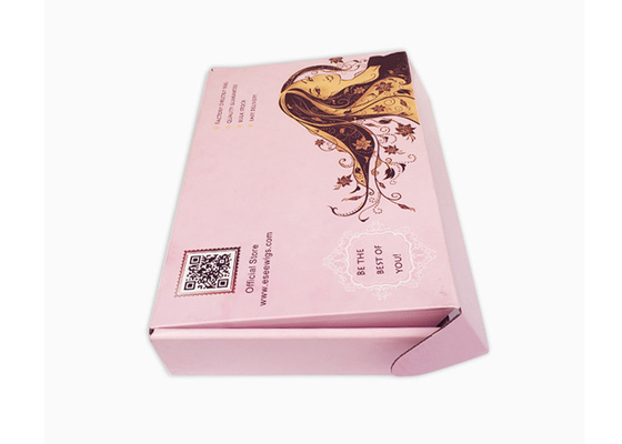 ซื้อ กล่องจดหมายกระดาษลูกฟูกแบบกำหนดเองบรรจุภัณฑ์จัดส่งสำหรับวิกผมต่อผม online manufacture