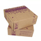 Rectangular Sturdy Corrugated Packaging Box Biodegradable Kraft Paper Material