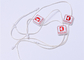 Garment Security Plastic Seal Tag , Hang Tag Plastic String Epoxy Surface Finishing