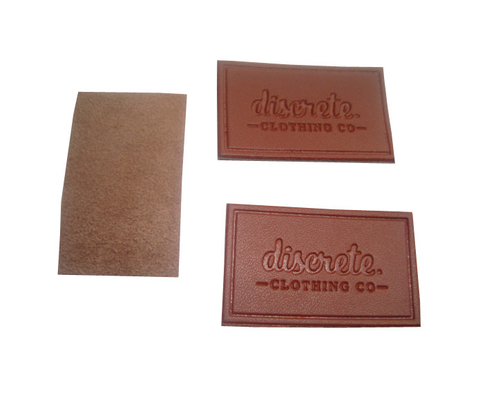 ราคาดี ป้ายหนังที่กำหนดเองของแท้ Bespoke Longlasting Die Cut Border Velcro Backing ออนไลน์