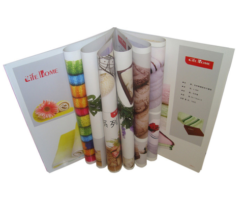 ราคาดี โบรชัวร์เย็บเล่มเย็บพิมพ์หนังสือปกแข็ง Flexi Bound Binding ภาพสดใส ออนไลน์